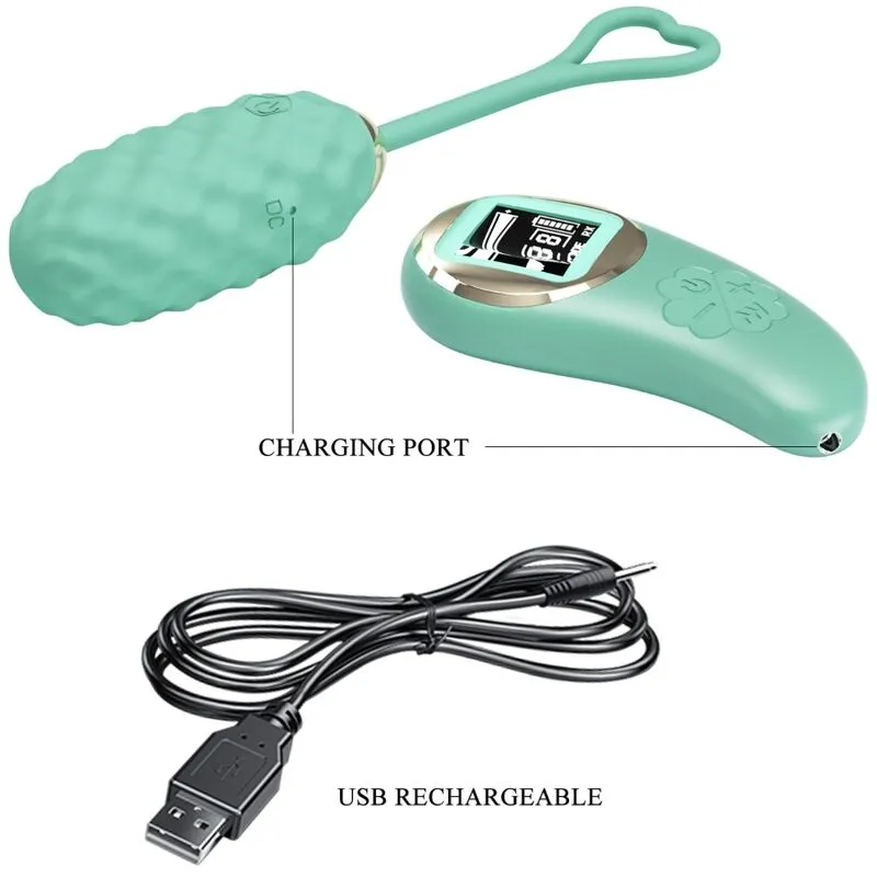 Œuf Vibrant Silicone Vert Télécommande - Image 3