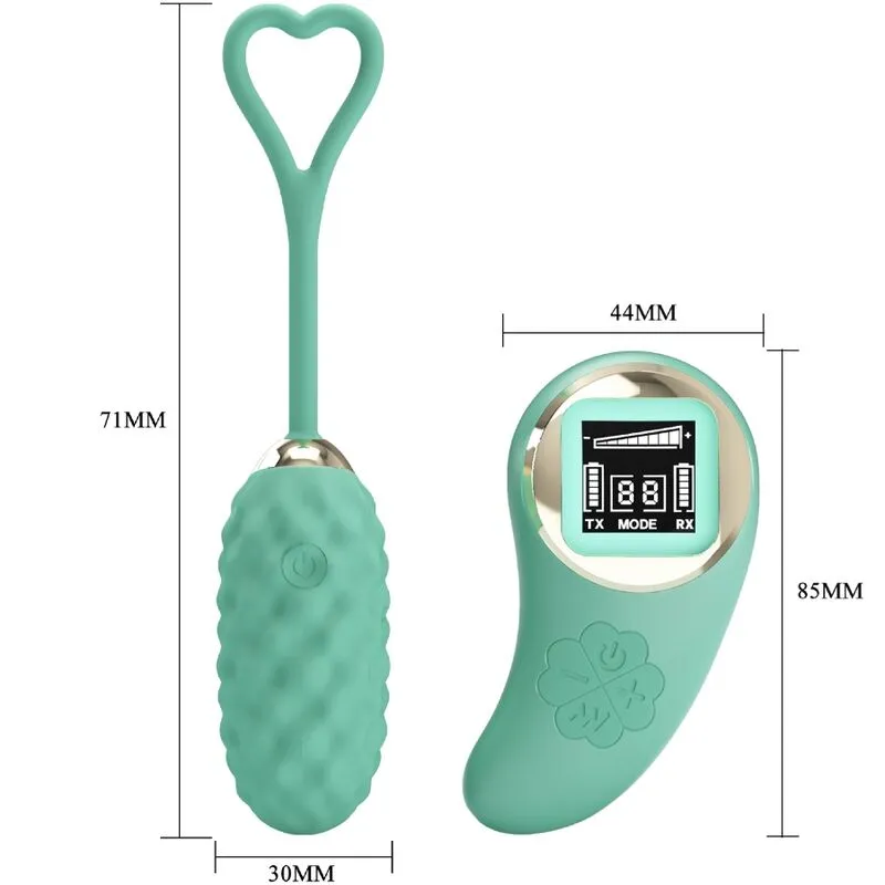 Œuf Vibrant Silicone Vert Télécommande - Image 6