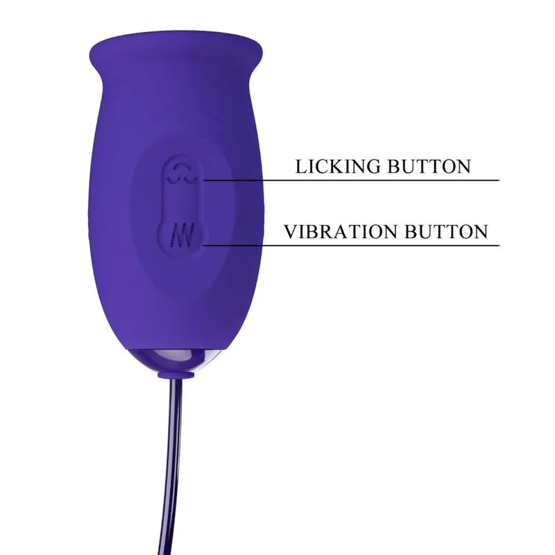 Œuf Vibrant Silicone Violet Léchage Télécommande - Image 3