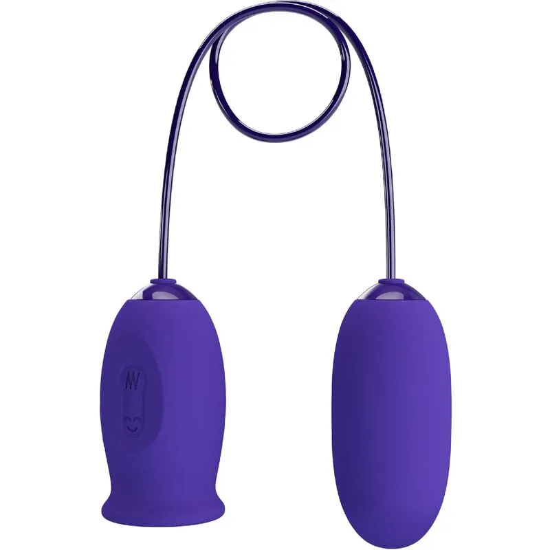 Œuf Vibrant Silicone Violet Léchage Télécommande - Image 5