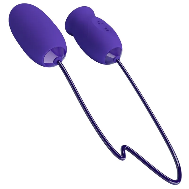 Œuf Vibrant Silicone Violet Léchage Télécommande - Image 6