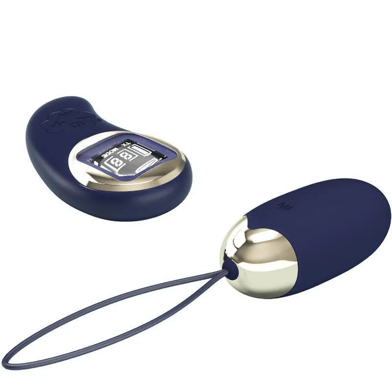 Œuf Vibrant Télécommandé Silicone Bleu - Image 6