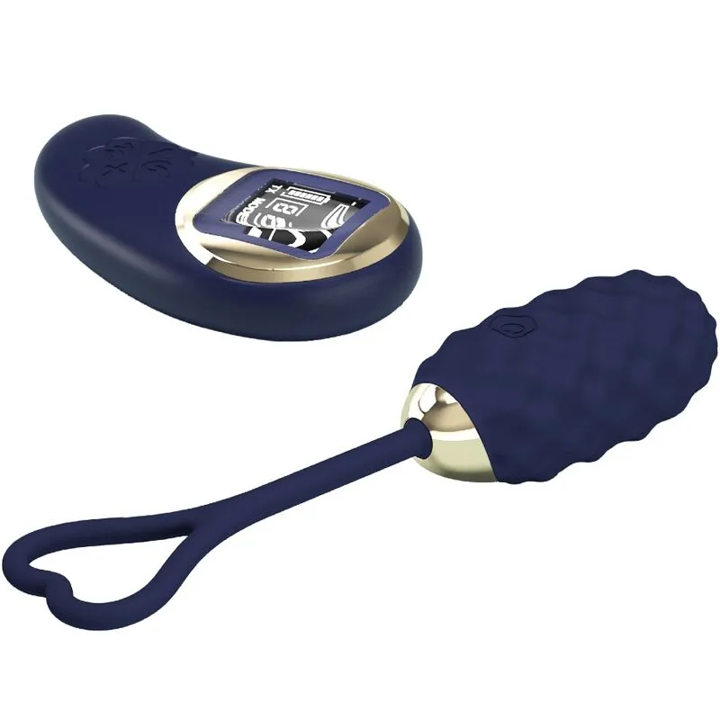 Œuf Vibrant Télécommandé Silicone Bleu - Image 7