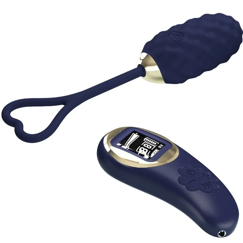 Œuf Vibrant Télécommandé Silicone Bleu - Image 9