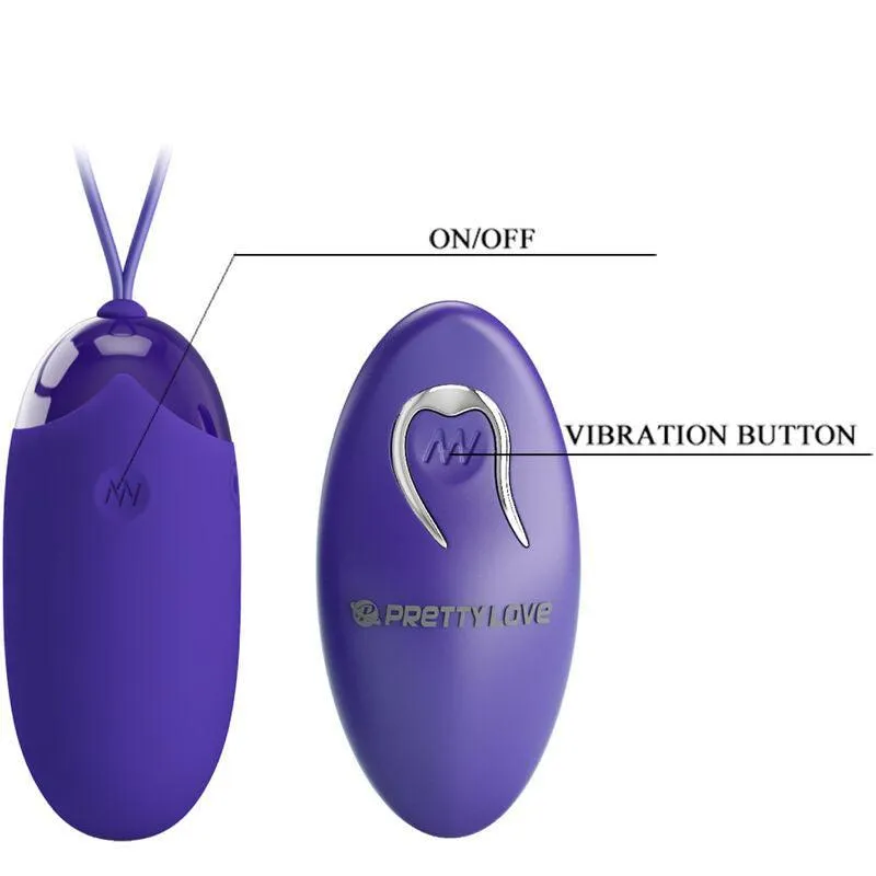 Œuf Vibrant Télécommandé Silicone Violet - Image 3