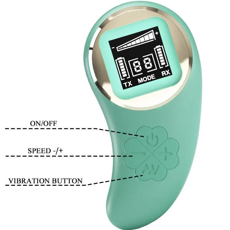 Œuf Vibrant Télécommandé Vert Silicone - Image 4
