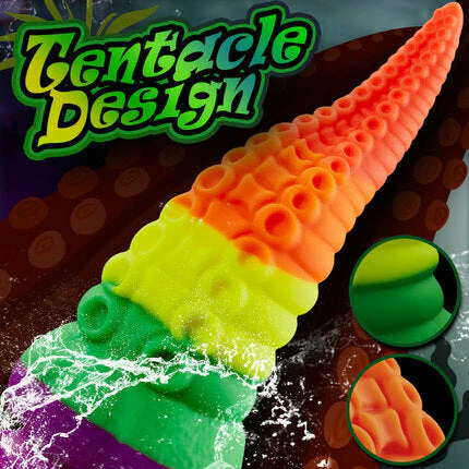 Orlagh 8.66 Inch Rainbow Dildo with Suction Cup - Image 2