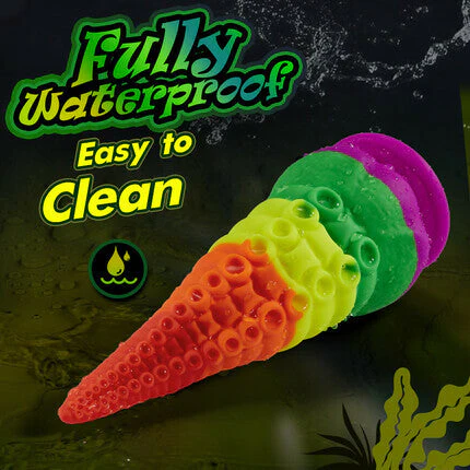 Orlagh 8.66 Inch Rainbow Dildo with Suction Cup - Image 3
