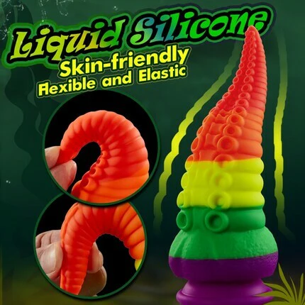 Orlagh 8.66 Inch Rainbow Dildo with Suction Cup - Image 5