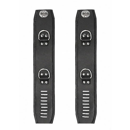 Ouch Leather Lockable Ankle Restraints - Image 2