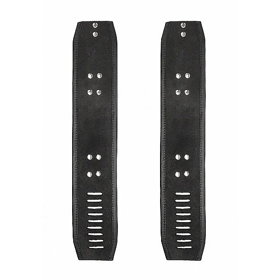 Ouch Leather Lockable Ankle Restraints - Image 3