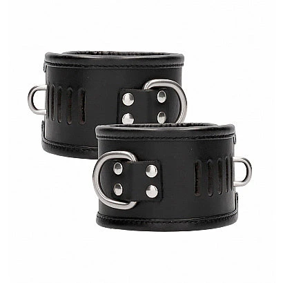 Ouch Leather Lockable Ankle Restraints - Image 4