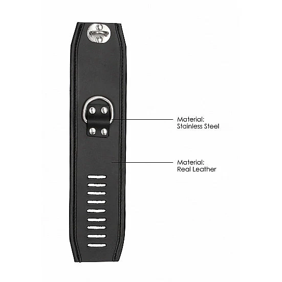 Ouch Leather Lockable Wrist Restraints - Image 6