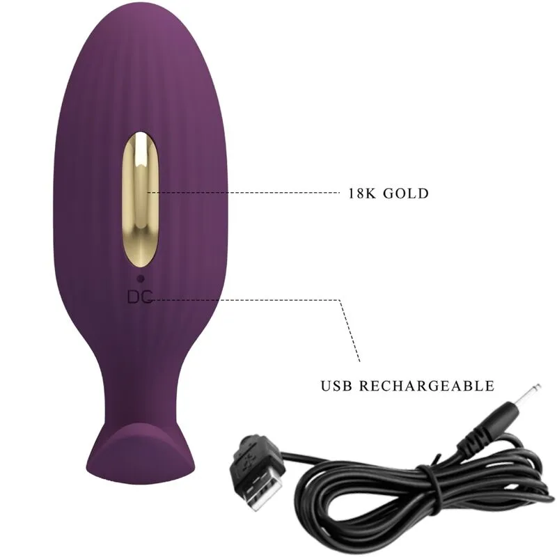 Plug Anal Électrique Violet Télécommande Sans Fil - Image 13