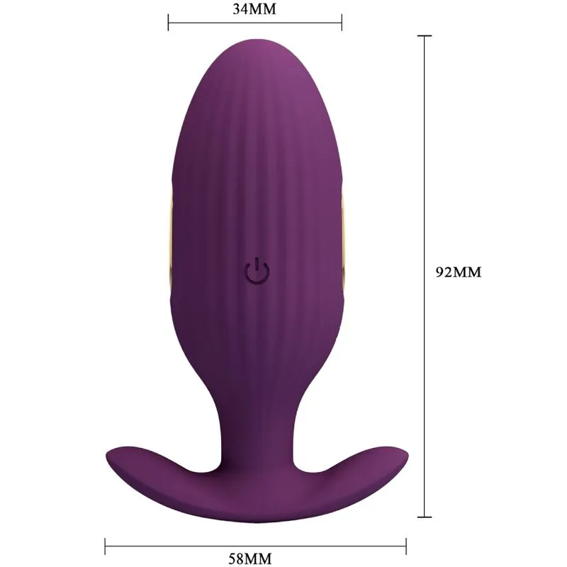Plug Anal Électrique Violet Télécommande Sans Fil - Image 15