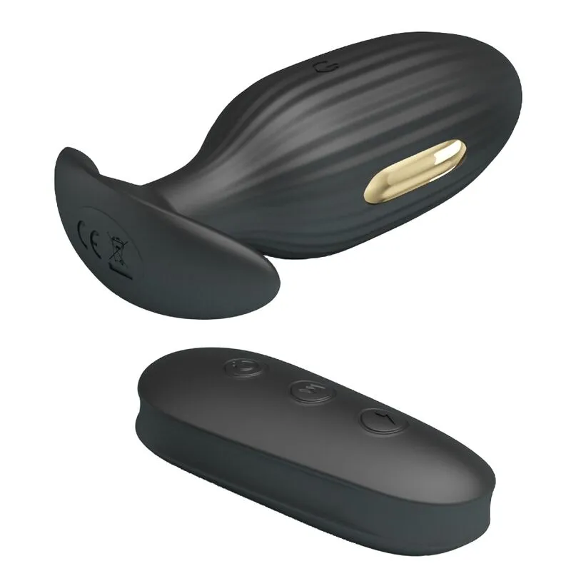 Plug Anal Silicone Noir Vibrations Électriques - Image 10