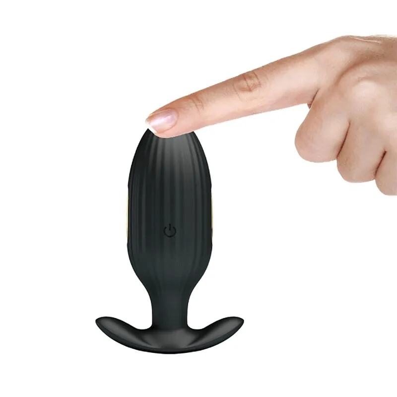Plug Anal Silicone Noir Vibrations Électriques - Image 6