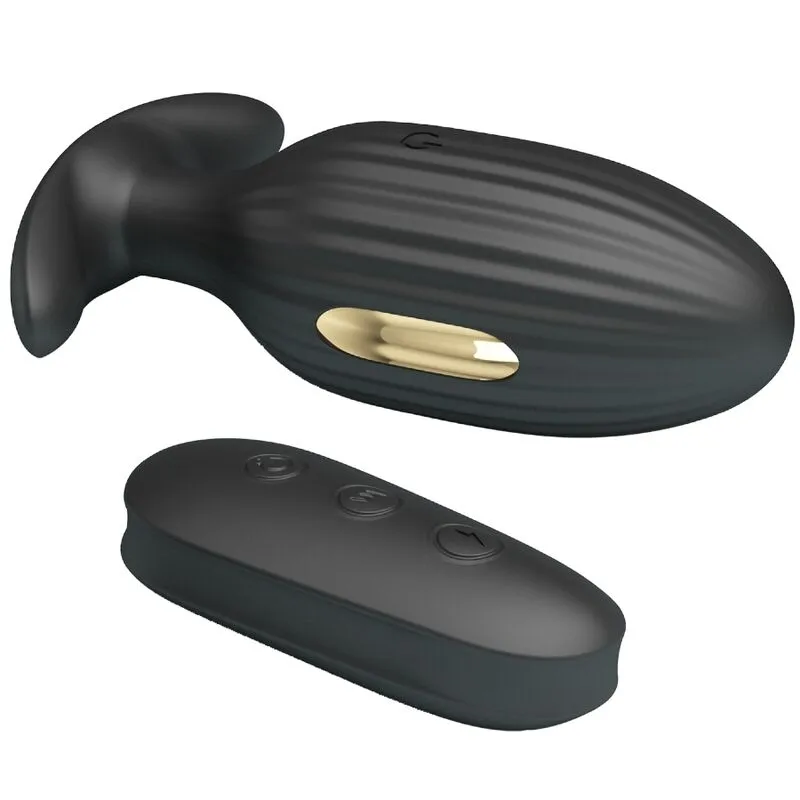 Plug Anal Silicone Noir Vibrations Électriques - Image 7