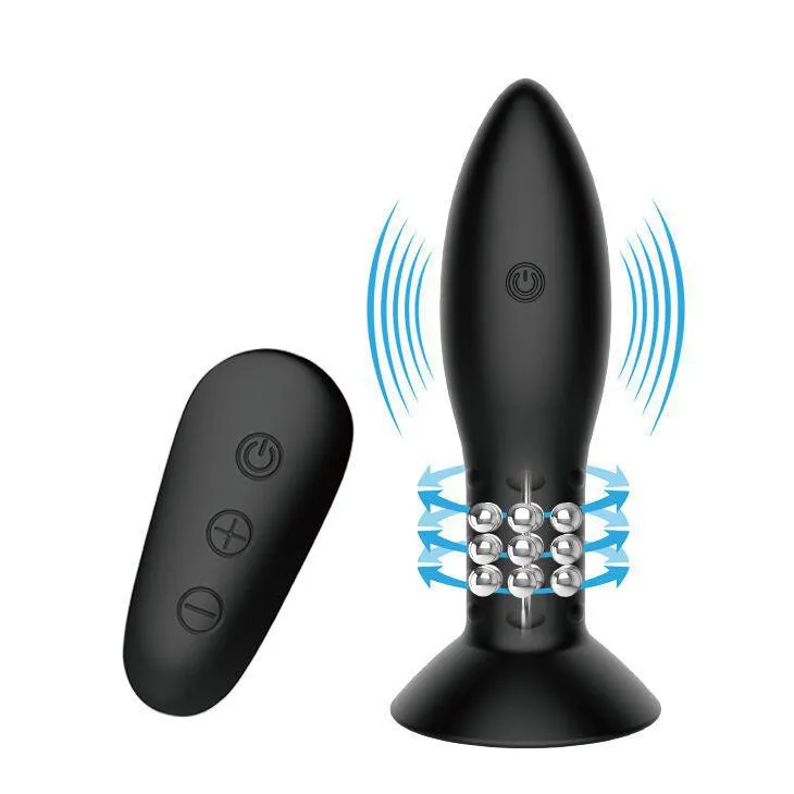 Plug Anal Silicone Vibrant Rotatif Télécommande - Image 7