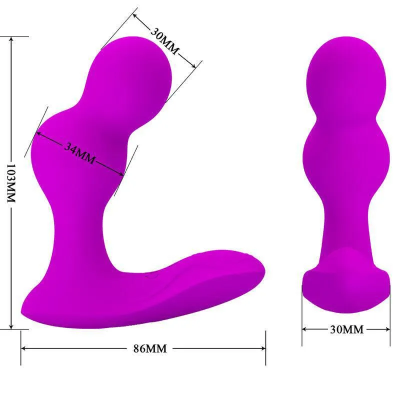 Plug Anal Vibrant Télécommandé Silicone Étanche - Image 5