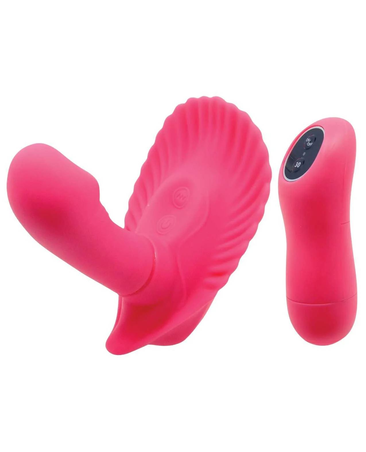 Pretty Love Fancy Remote Control Clamshell - 30 Function Fuchsia - Image 2