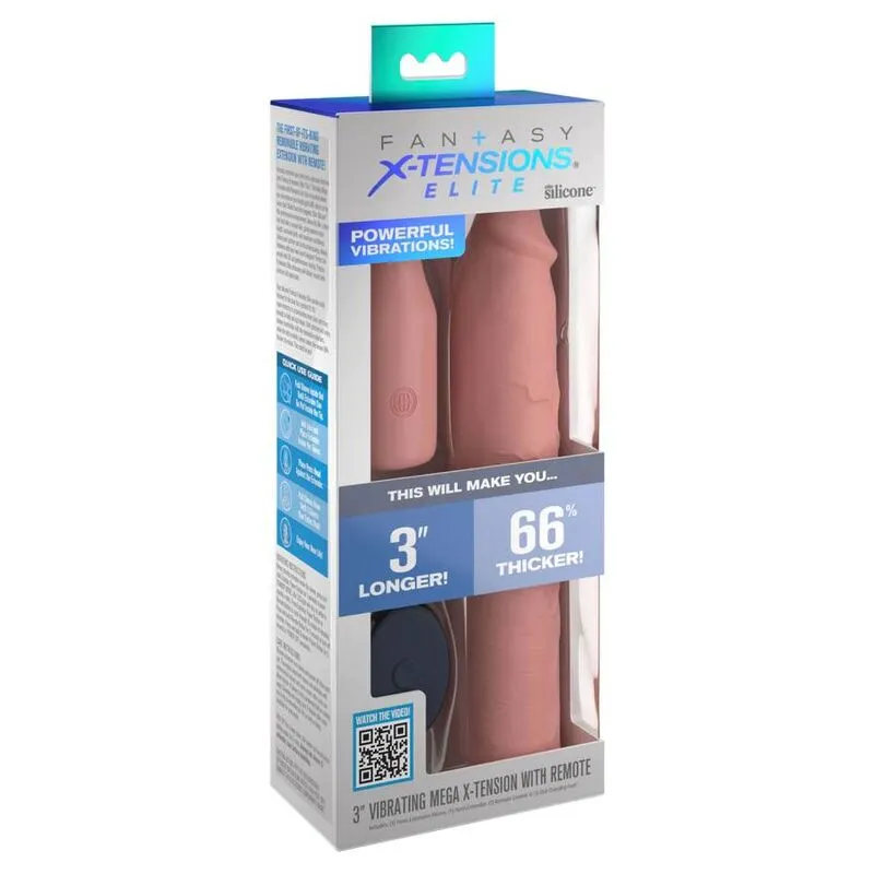Rallonge Pénienne Vibrante Silicone Télécommande - Image 2