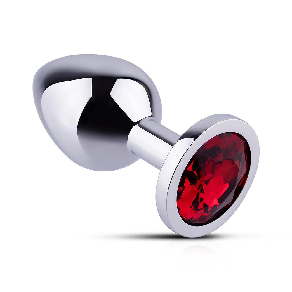 Red Gem Metal Butt Plug - Image 3