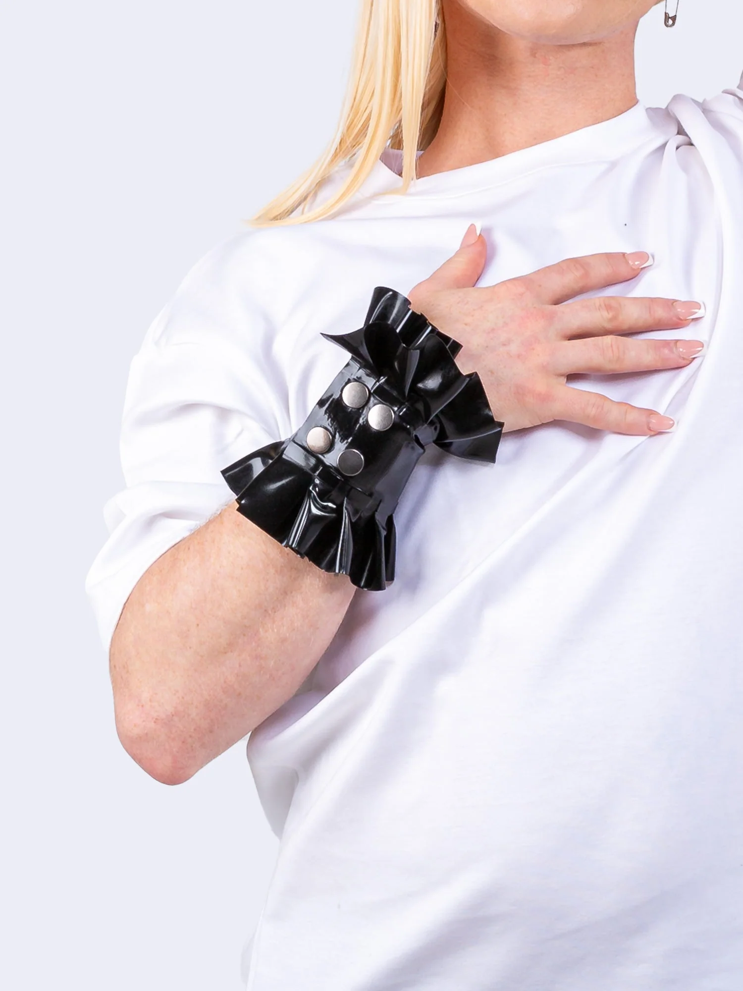 Regent Frilled Wrist Cuff By Bonyx - Image 2