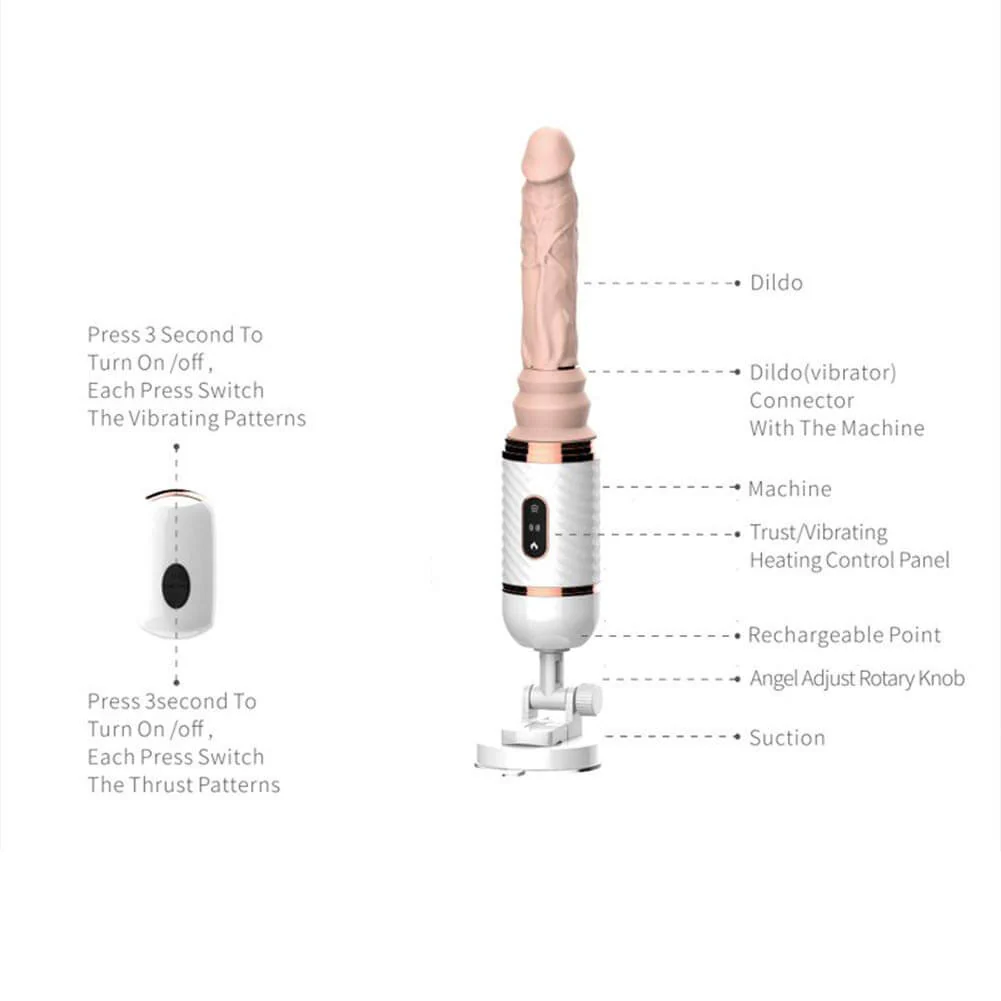 LUSTY AGE Remote Control Heating Telescopic Automatic Sex Machine G-bliss O-maker Toy - Image 10
