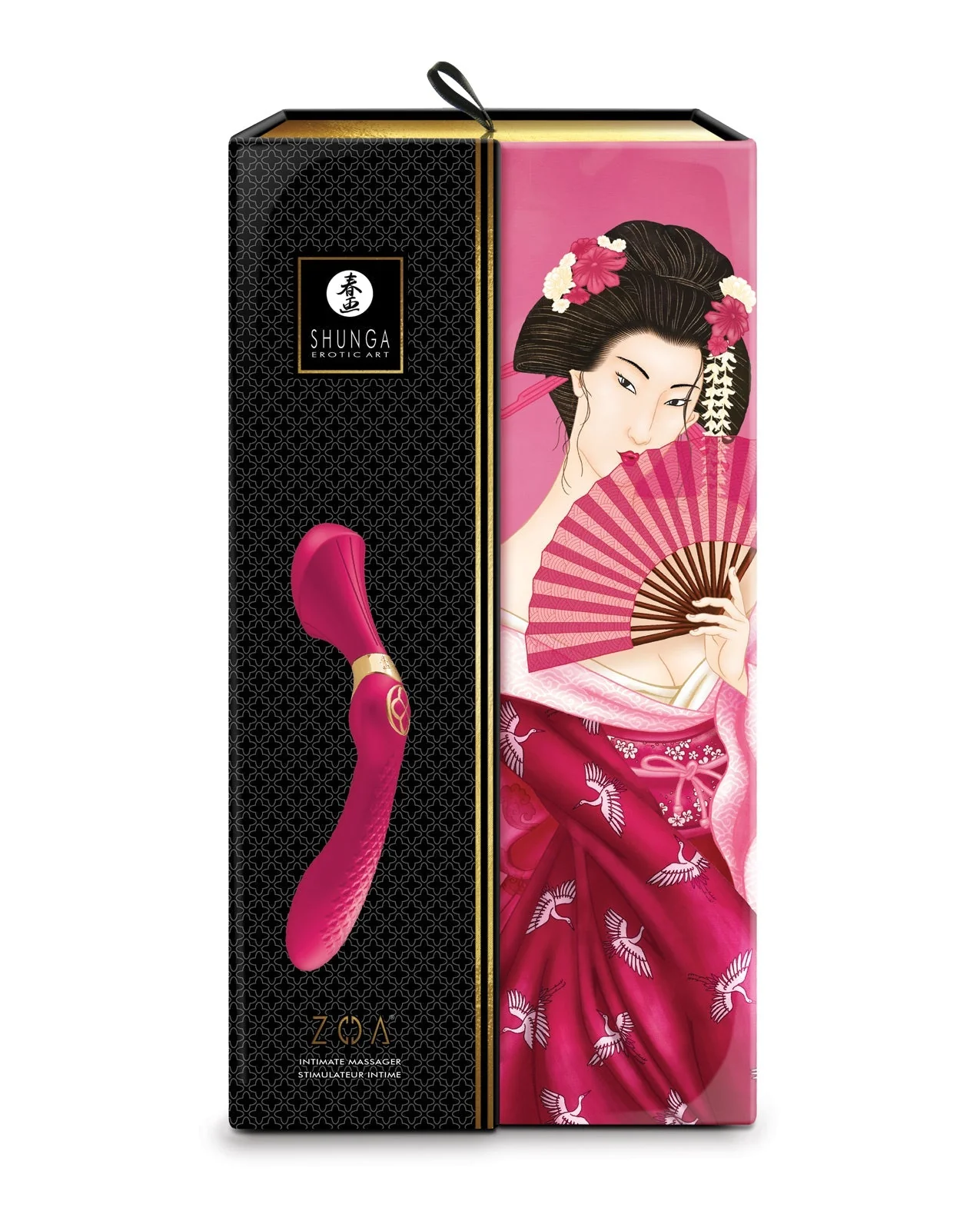 Shunga Zoa Intimate Massager - Raspberry - Image 4