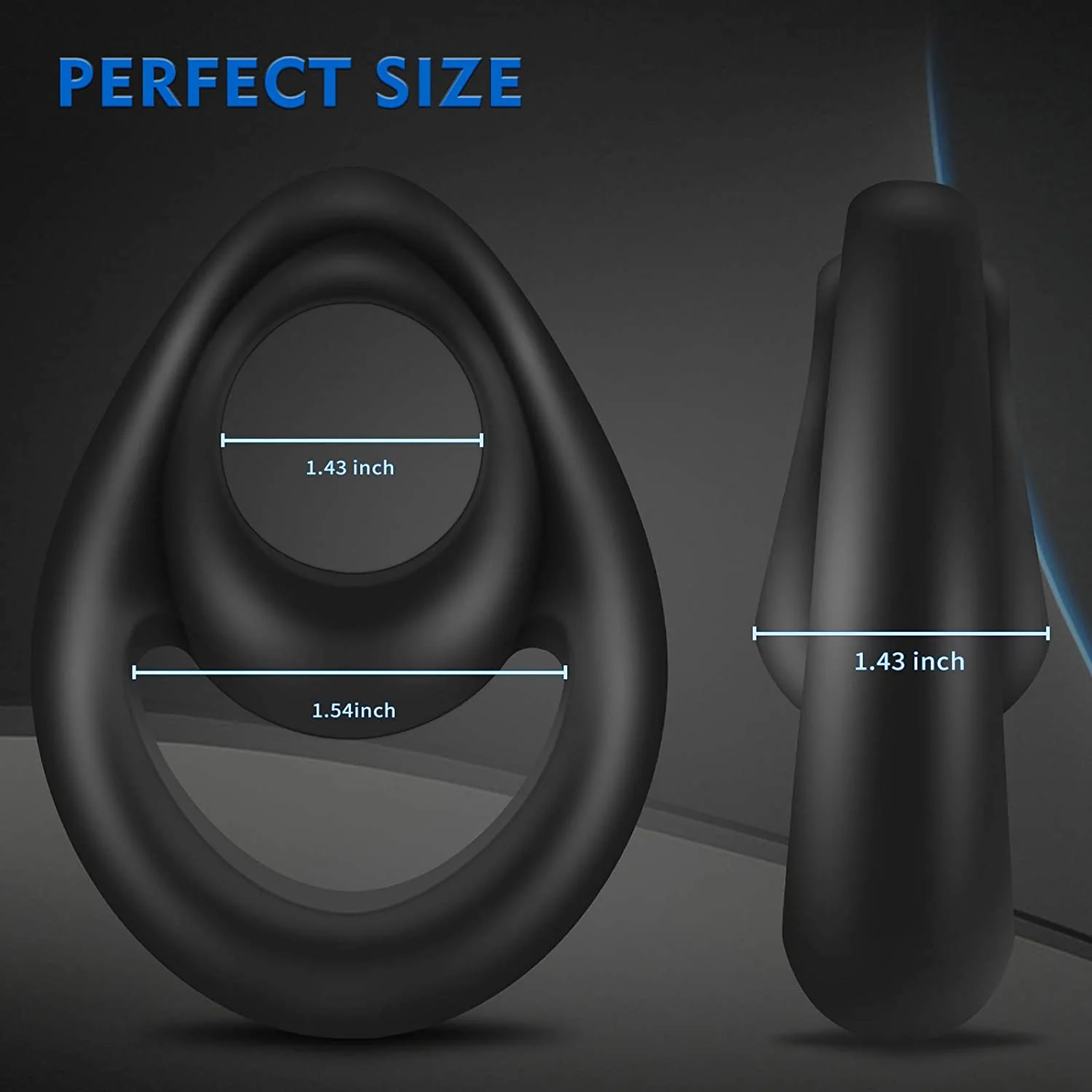 Silicone Male Longer Lasting Erection Cock Ring - Image 5
