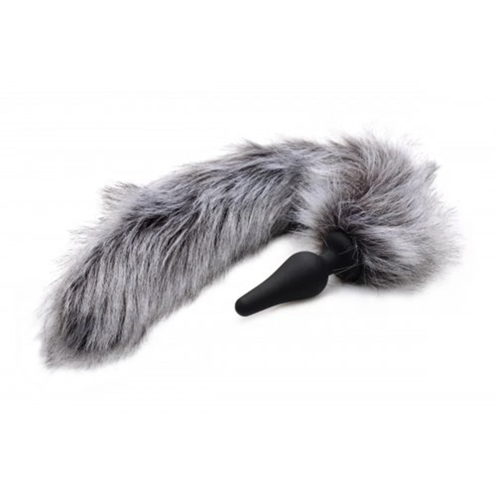 Grey Wolf Tail and Ears Set - Image 3