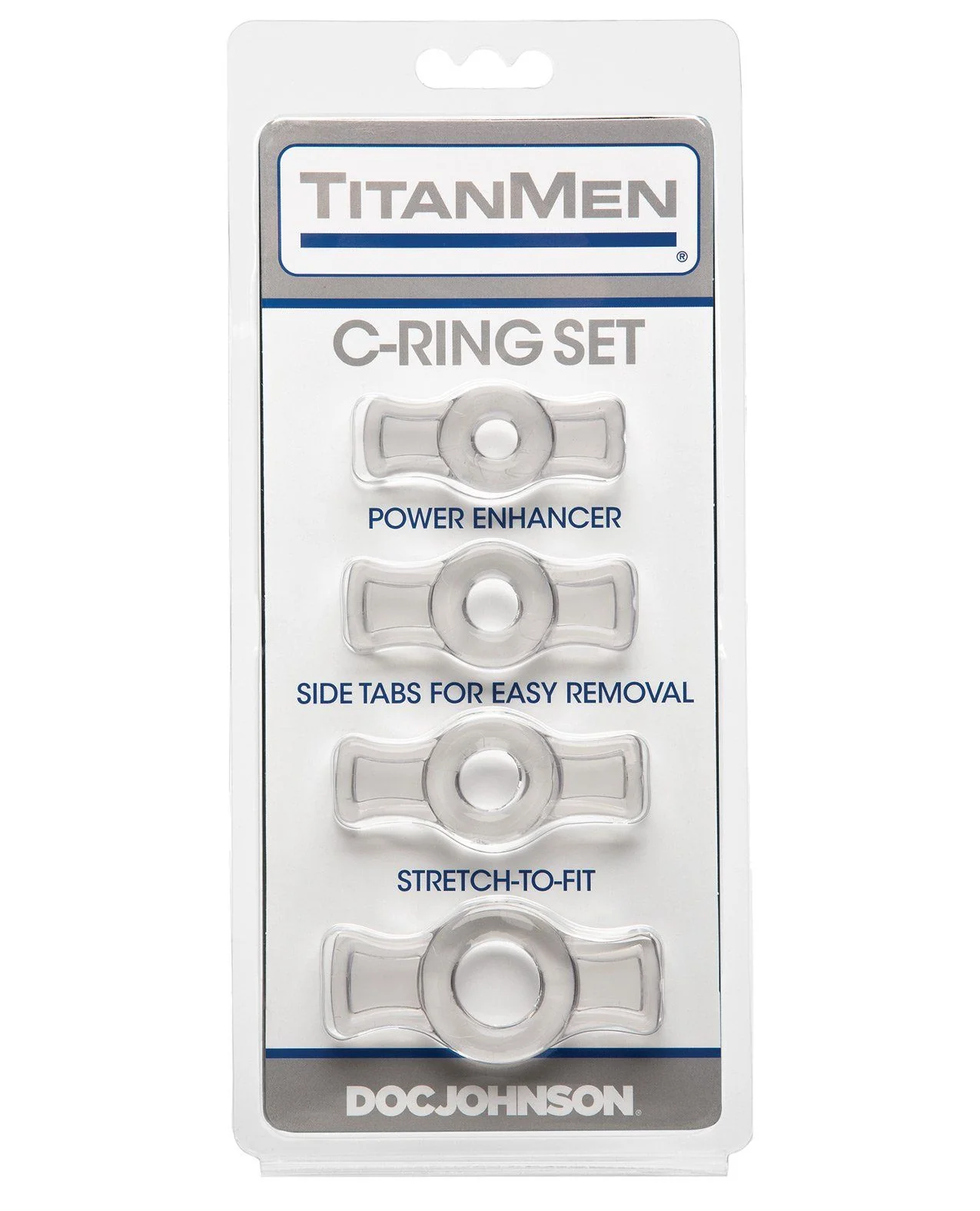 Titanmen Tools Cock Ring Set - Clear