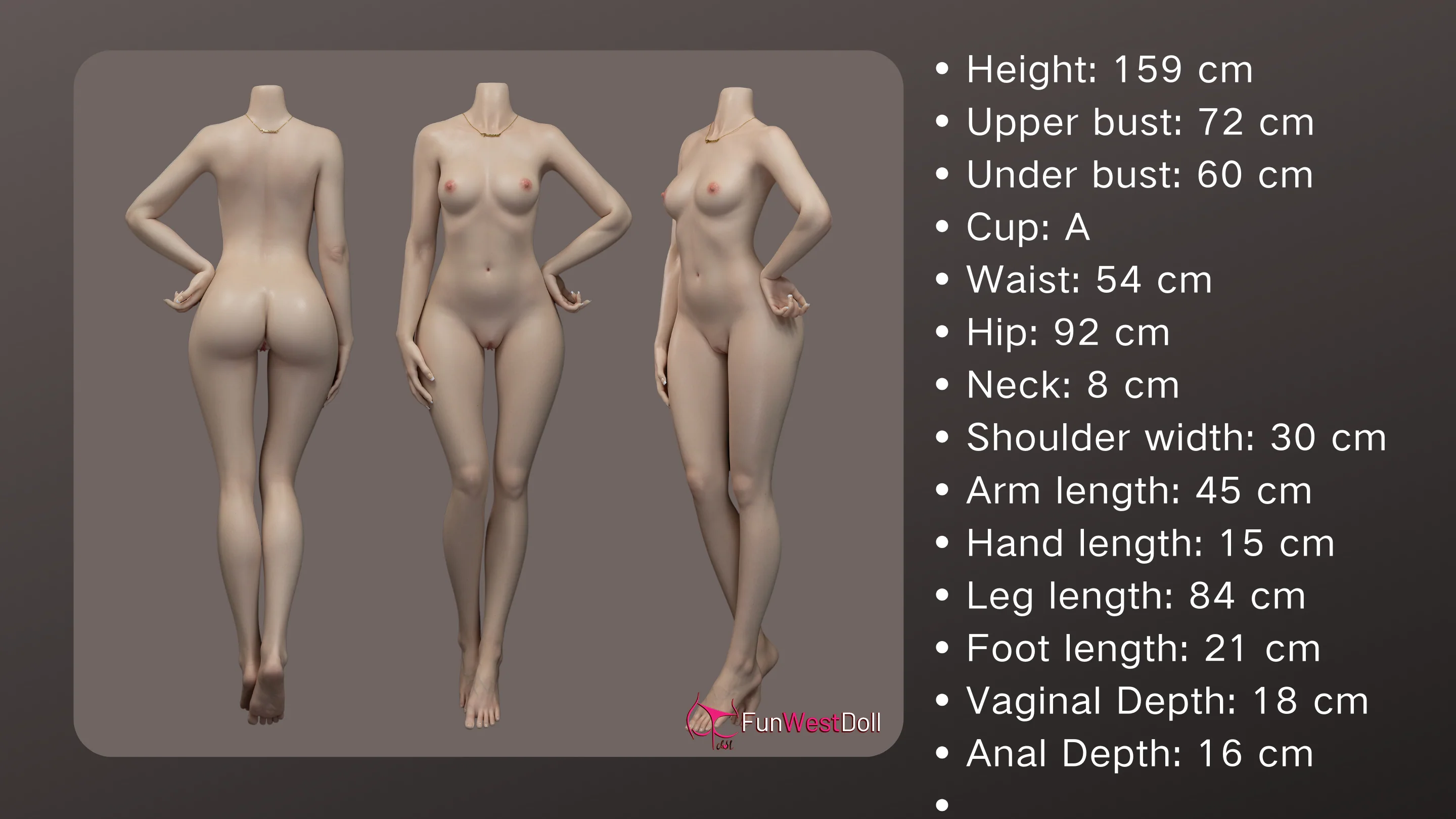 US In Stock - 159cm/5ft3 A-cup Real Skin Texture Silicone Sex Doll #029S - Natural Sophiemina - Image 15