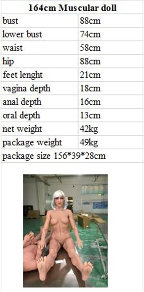 US In Stock - 164cm/5ft5 High Quality Sexy Muscle Sex Doll - Zoey - Image 13