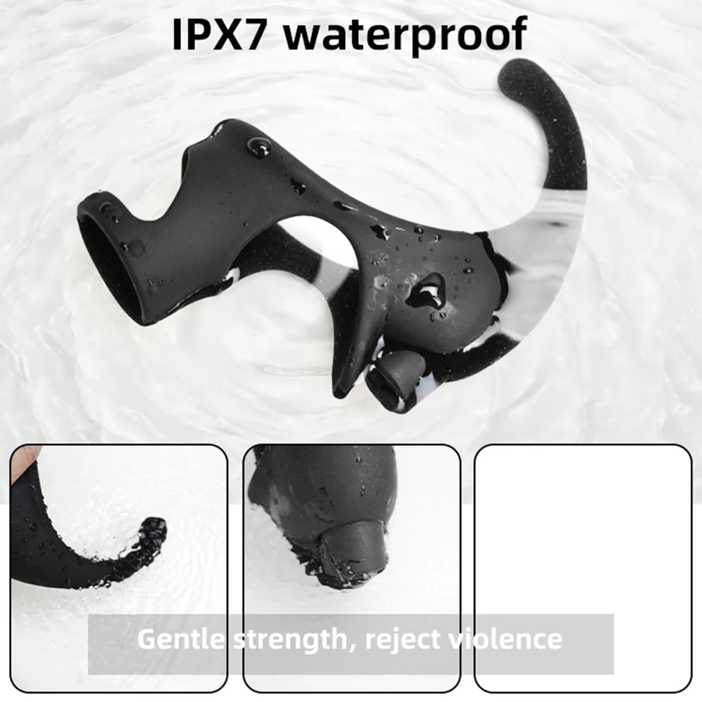 Vibrating Dual Penis Ring with Taint Teaser - Image 7