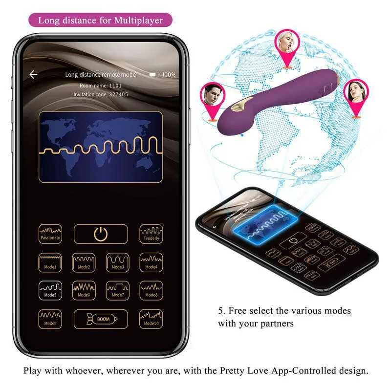 Vibromasseur Électrique Contrôlable Application Silicone - Image 7