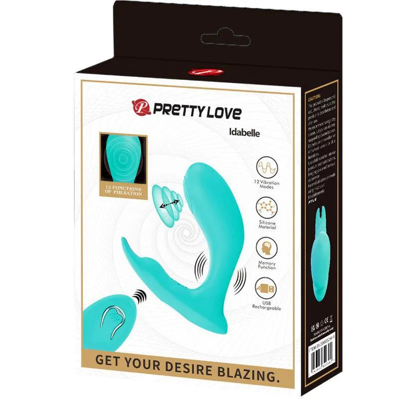 Vibromasseur Silicone Bleu Télécommandé Rechargeable - Image 2