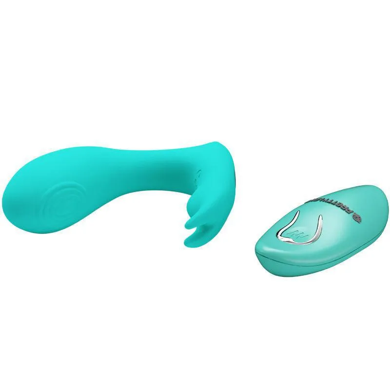 Vibromasseur Silicone Bleu Télécommandé Rechargeable - Image 6