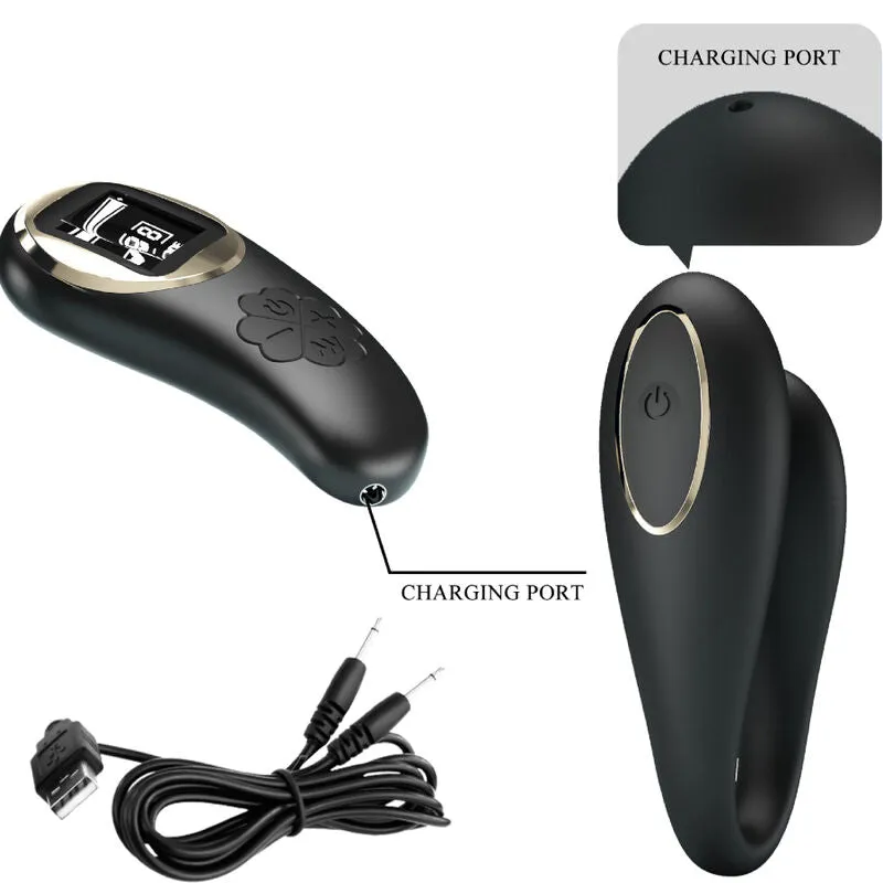 Vibromasseur Silicone Noir Télécommande Couples - Image 4