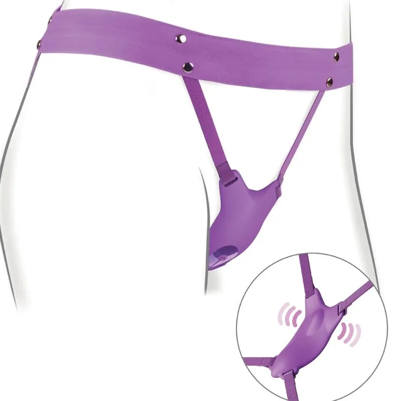 Vibromasseur Strap-On Télécommandé Silicone Rechargeable - Image 3