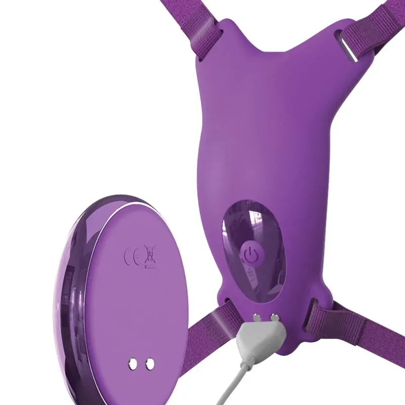 Vibromasseur Strap-On Télécommandé Silicone Rechargeable - Image 4