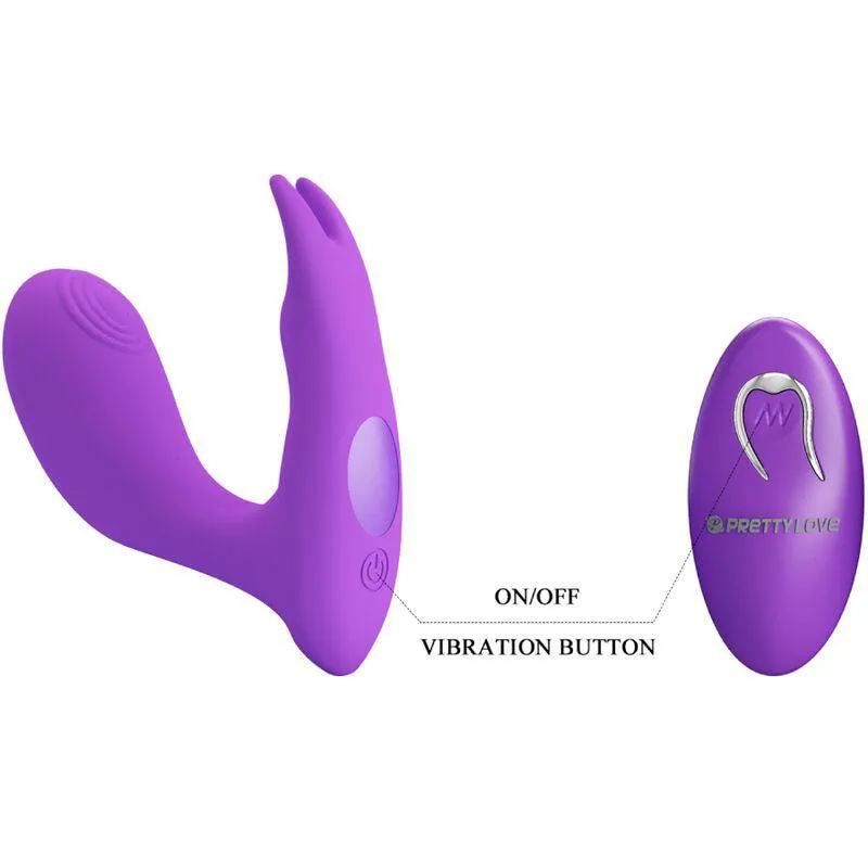 Vibromasseur Télécommandé Silicone Violet Rechargeable - Image 3