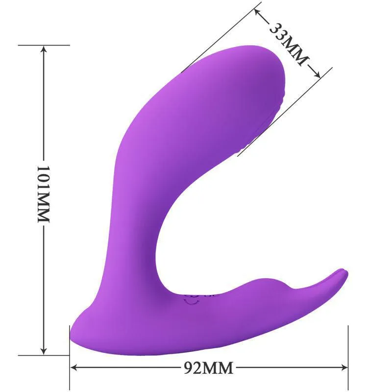 Vibromasseur Télécommandé Silicone Violet Rechargeable - Image 5