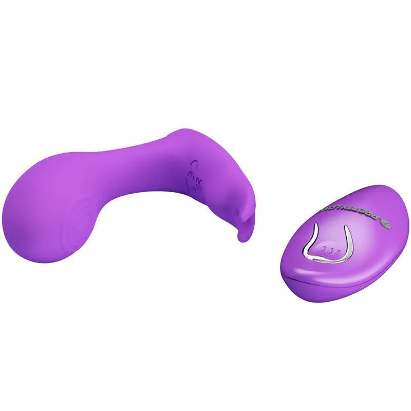 Vibromasseur Télécommandé Silicone Violet Rechargeable - Image 6