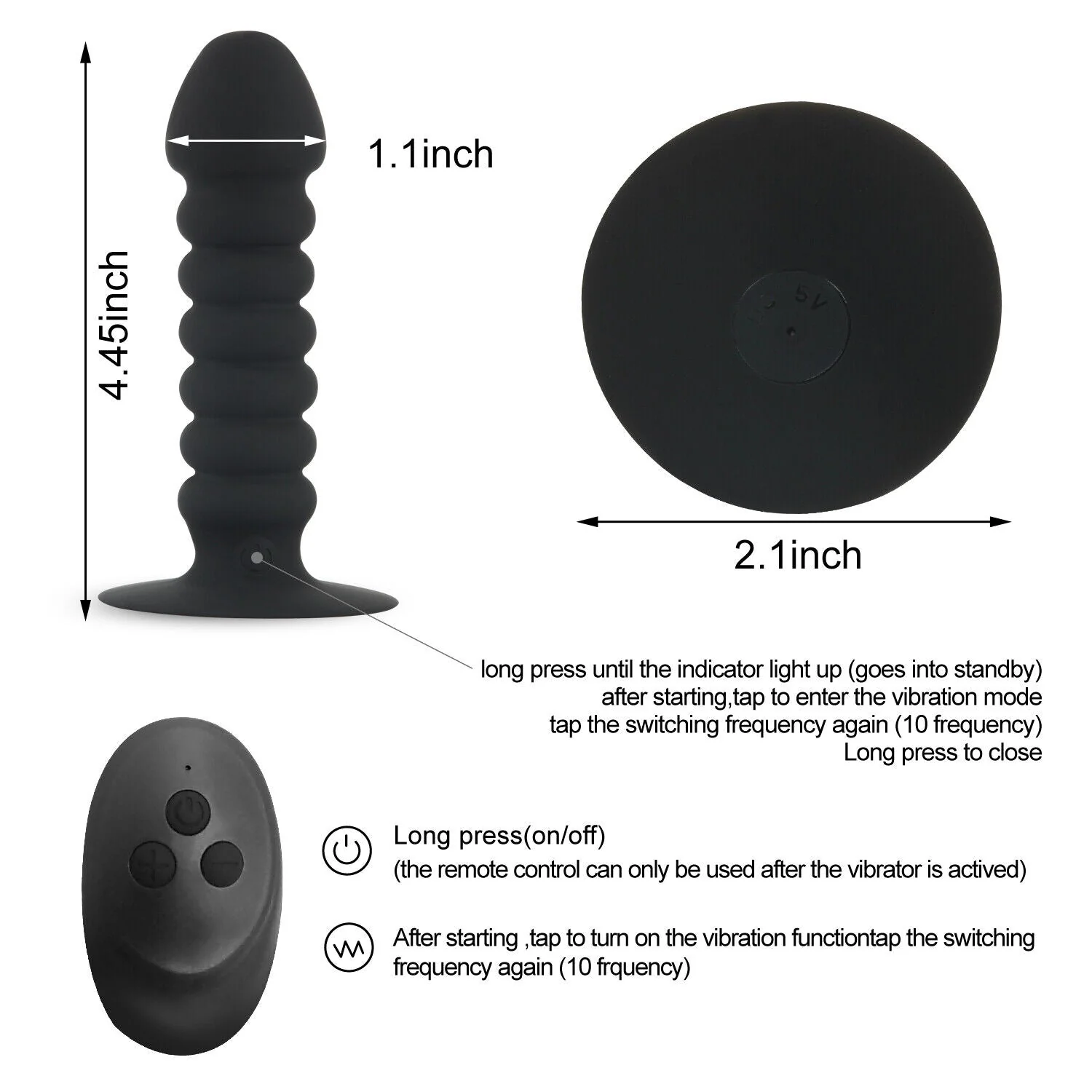 Wireless Remote control Anal Buttplug Vibrator - Image 6